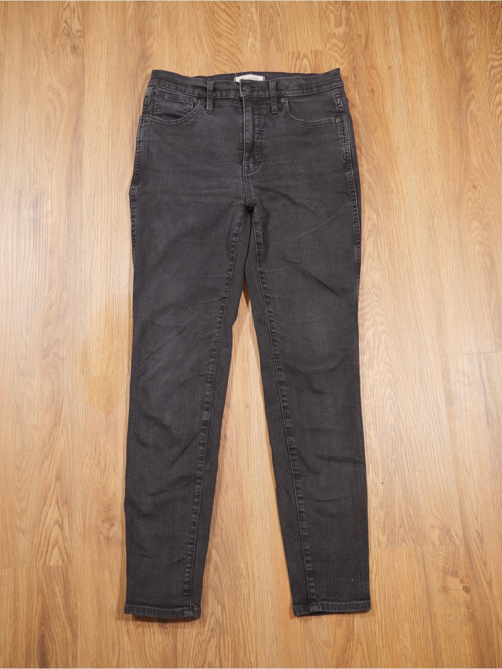 Madewell Women’s High Rise Skinny Jeans 28 Black Dark Wash Stretch 5-Pocket